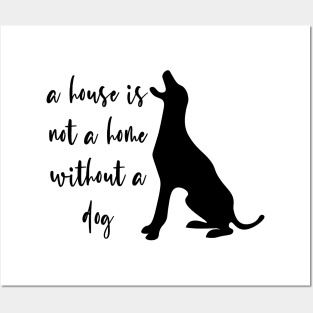 Dog Home Bite Cat Lover Dogs Fur Purr Rescued Posters and Art